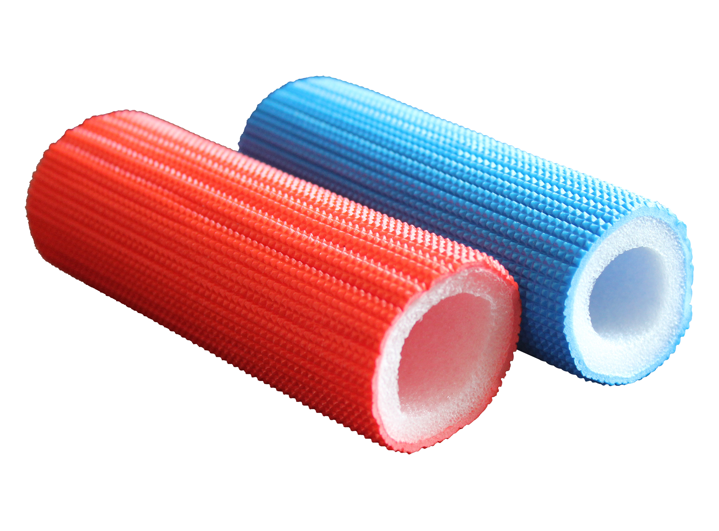 红蓝彩色保温套管