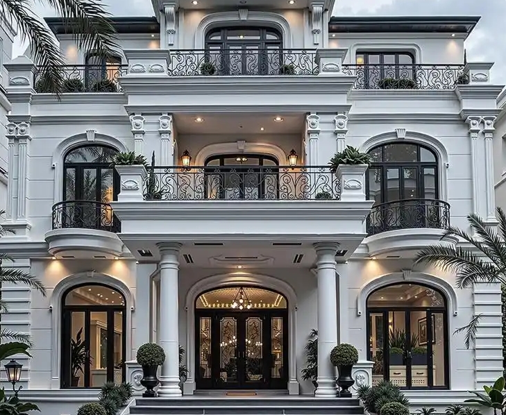 杭州大宅别墅使用青鱼背衬板