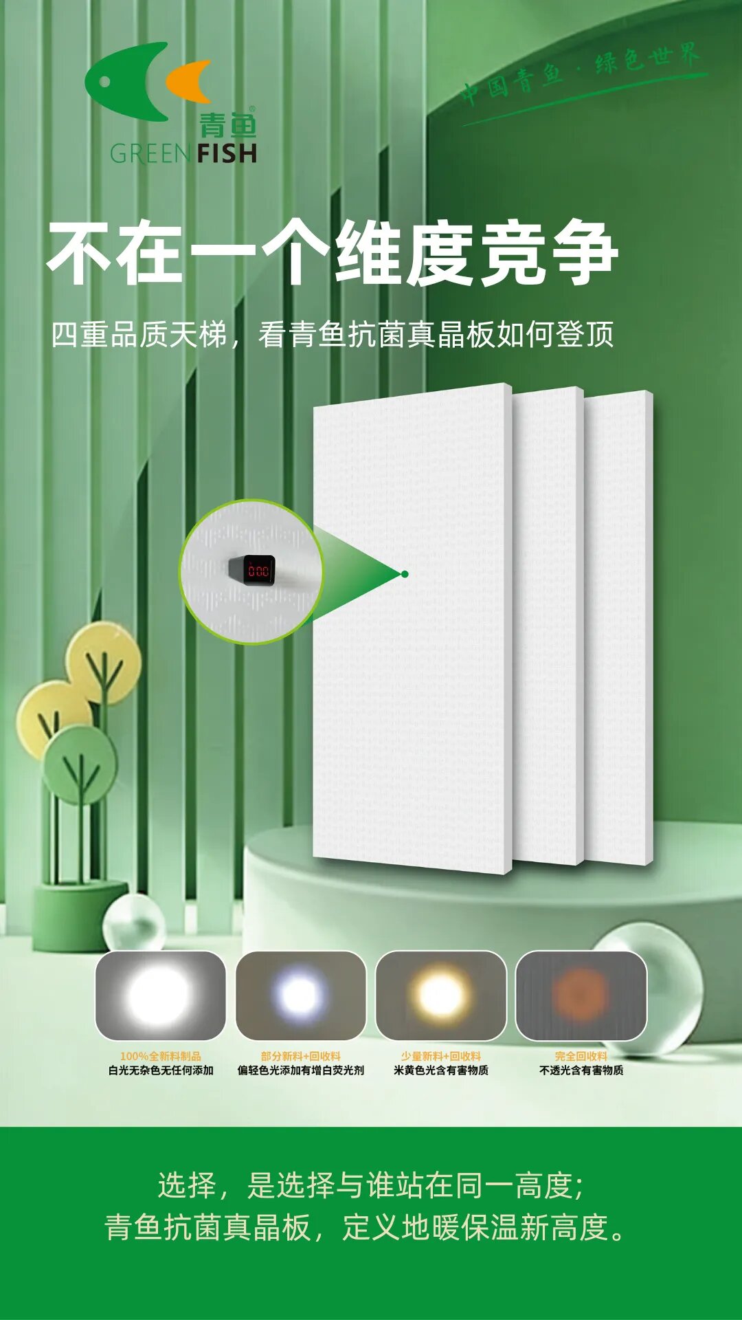 新品推荐 | 青鱼抗菌真晶板：不只温暖，更为健康守护